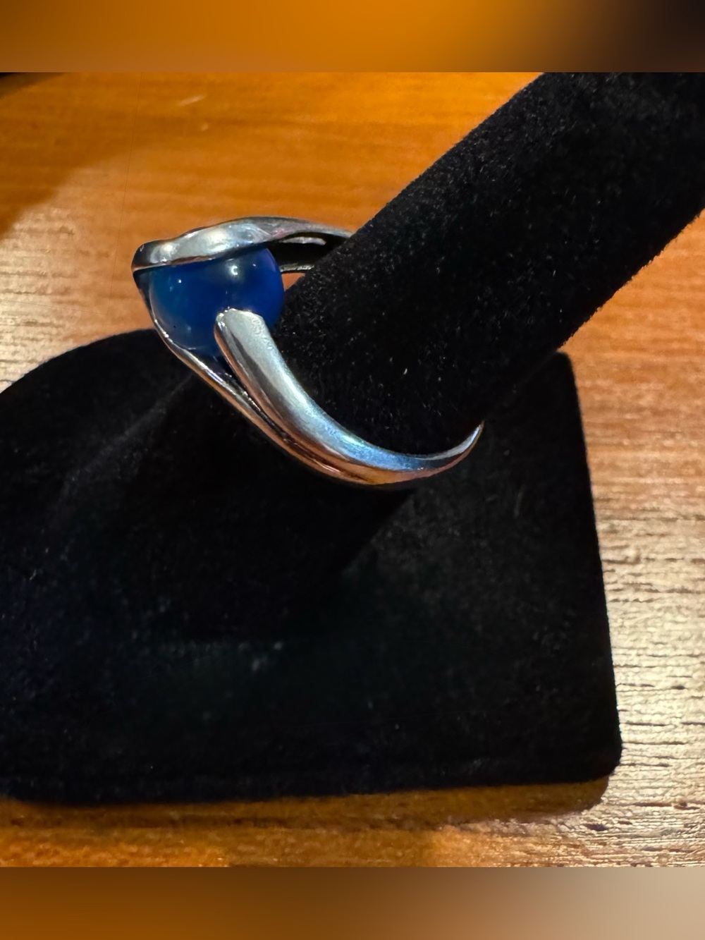 Vintage Sterling Silver Ring, 6, w/ 20 Multicolor Interchangeable Center Beads - Picture 9 of 15